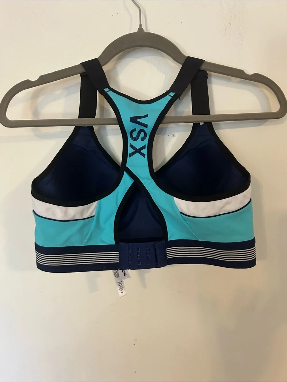 Victoria's Secret VSX turquoise blue sports bra 34C